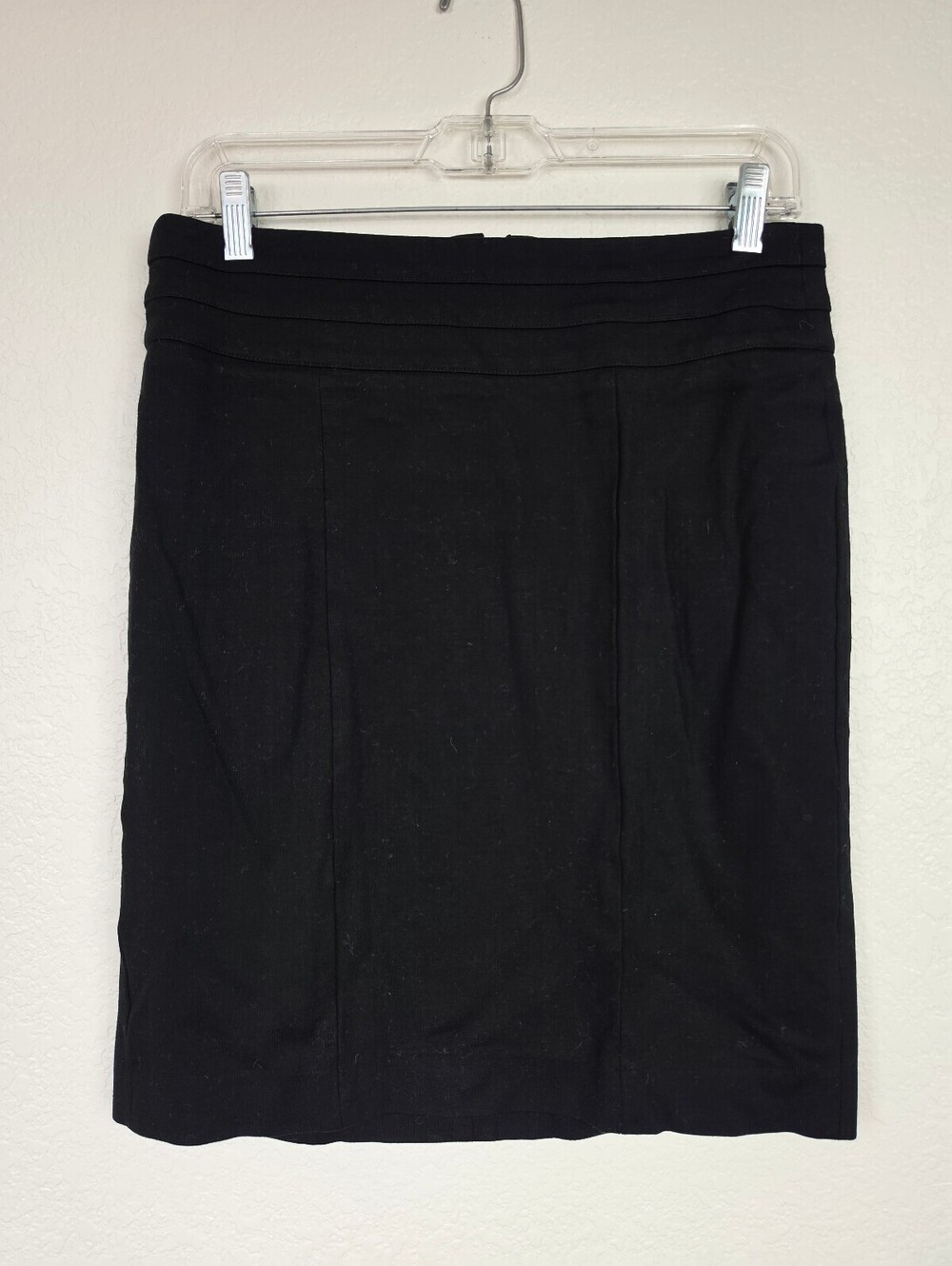 Cabi Black Pencil Skirt Size 6 Rayon Nylon Spandex Blend